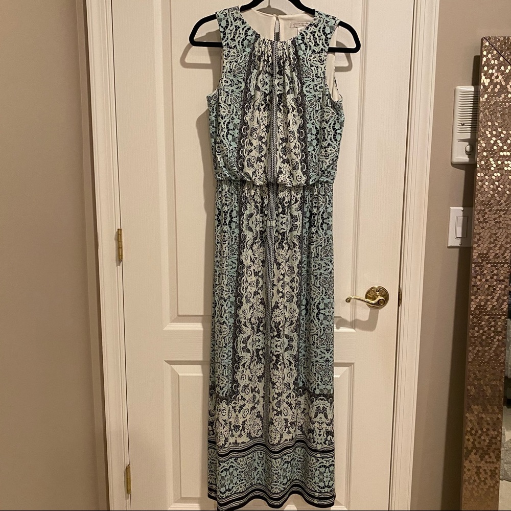 LONDON STYLE SLEEVELESS BLOUSON MAXI DRESS
